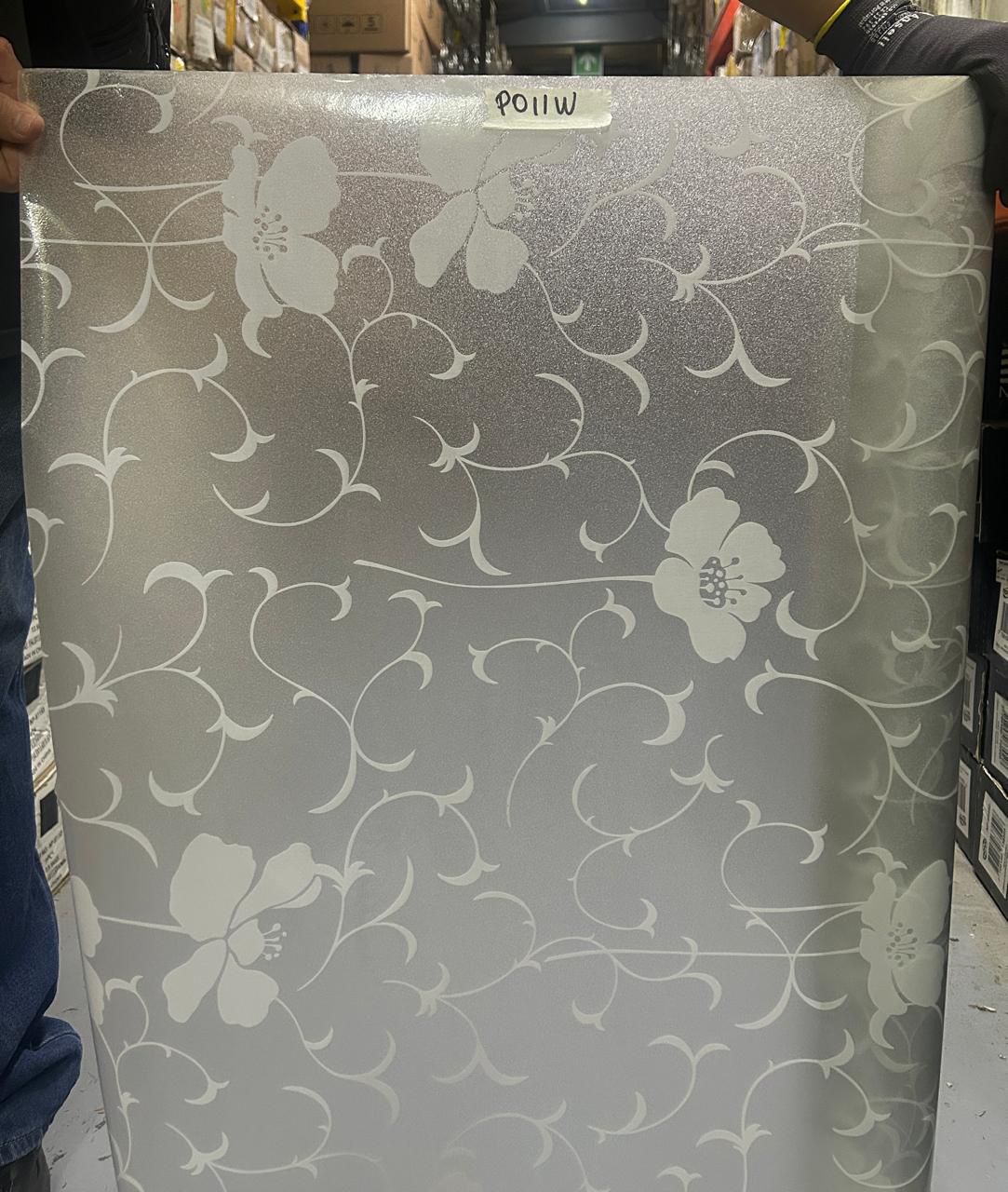 Vinilo Decorativo Estilo Vitral flores
